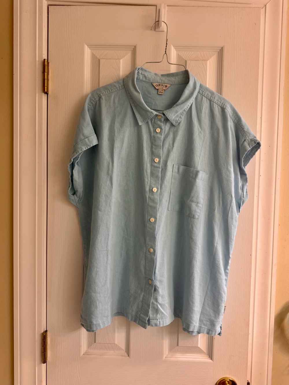 Orvis Light Blue Button-Down Shirt - Picture 2 of 9